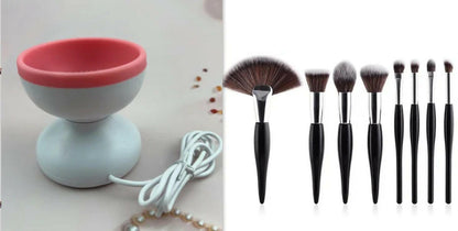 Portable USB Makeup Brush Cleaner Machine Electric Cosmetic Brush Cleaning Washing Tools Automatic Clean Makeup Brushes.