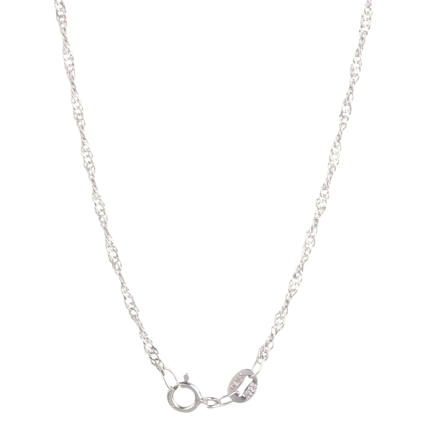 Round Knot Pendant Necklace with Cubic Zirconia.