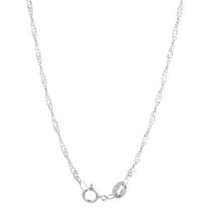 Round Knot Pendant Necklace with Cubic Zirconia.