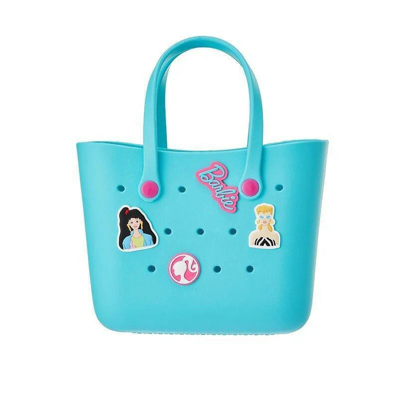 [Holiday Special] Barbie Lunch Bag for Women - Cute Crocs Design, Durable Lunch Tote Bags for Girls, Suitable Size in Pink, Pale Pink, and Blue with Handle, Ideal for School, Work, and Barbie Daylight Shiny Series.