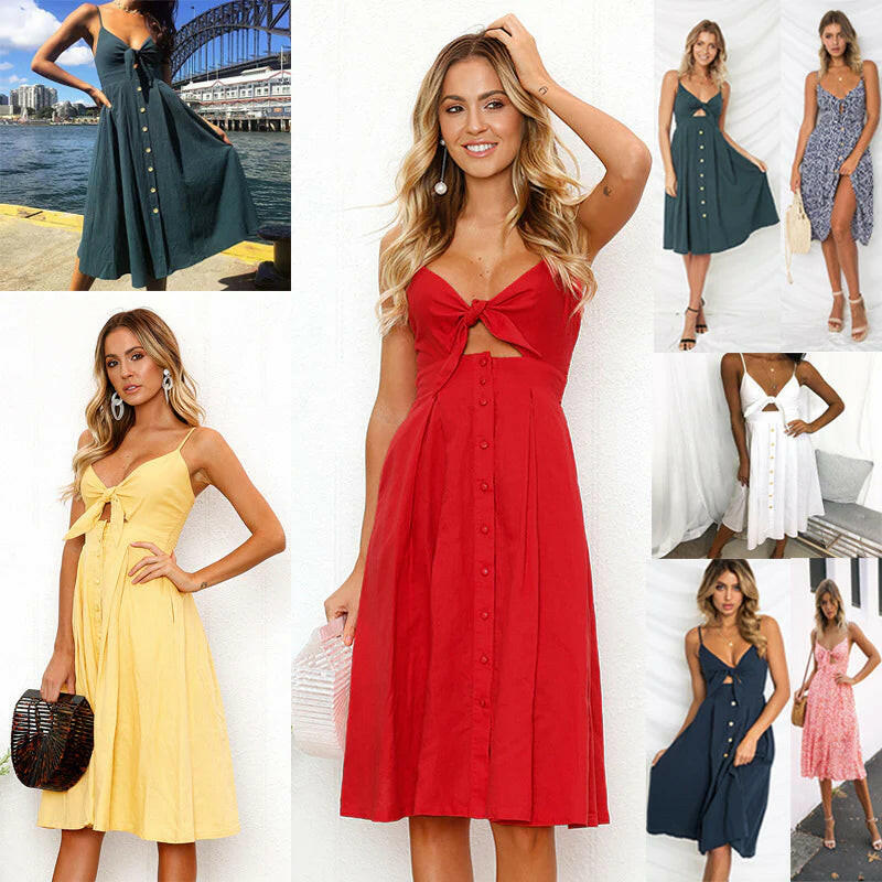 Women Summer Dresses Sleeveless Backless Strap Long Close-Fitting Sheath Female Party Evening Dresses Vestidos.