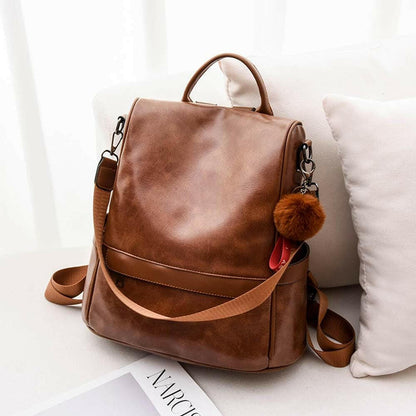 Women Backpack Purse PU Leather Anti-Theft Casual Shoulder Bag Fashion Ladies Satchel Bags.