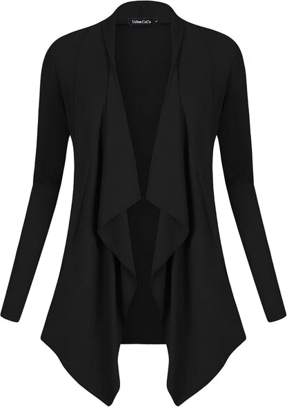 Women'S Long Sleeve Open Front Drape Cardigan Loose Casual Lightweight Women Blazer Jackets 2024 Fall.