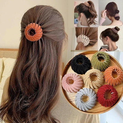 Bird Nest Shaped Ponytail Hair Clip – Magic Lazy Braider Hairpin for Women.