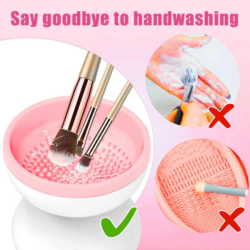 Portable USB Makeup Brush Cleaner Machine Electric Cosmetic Brush Cleaning Washing Tools Automatic Clean Makeup Brushes.