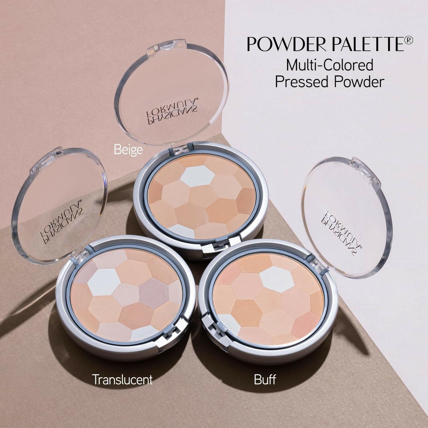 Setting Powder Palette Multi-Colored Pressed Finishing Powder Translucent, Natural Coverage, Dermatologist Tested, Clinicially Tested.