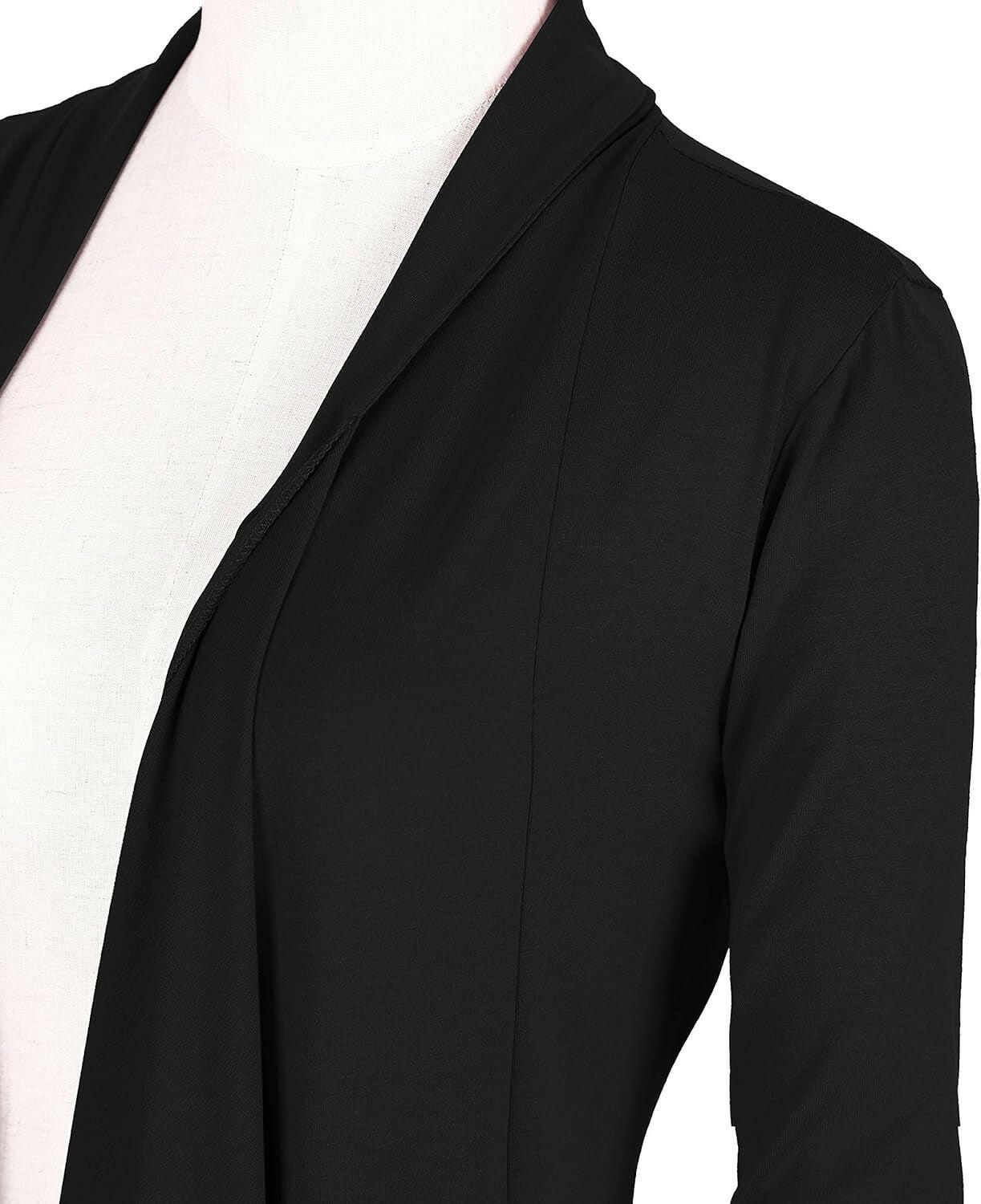 Women'S Long Sleeve Open Front Drape Cardigan Loose Casual Lightweight Women Blazer Jackets 2024 Fall.