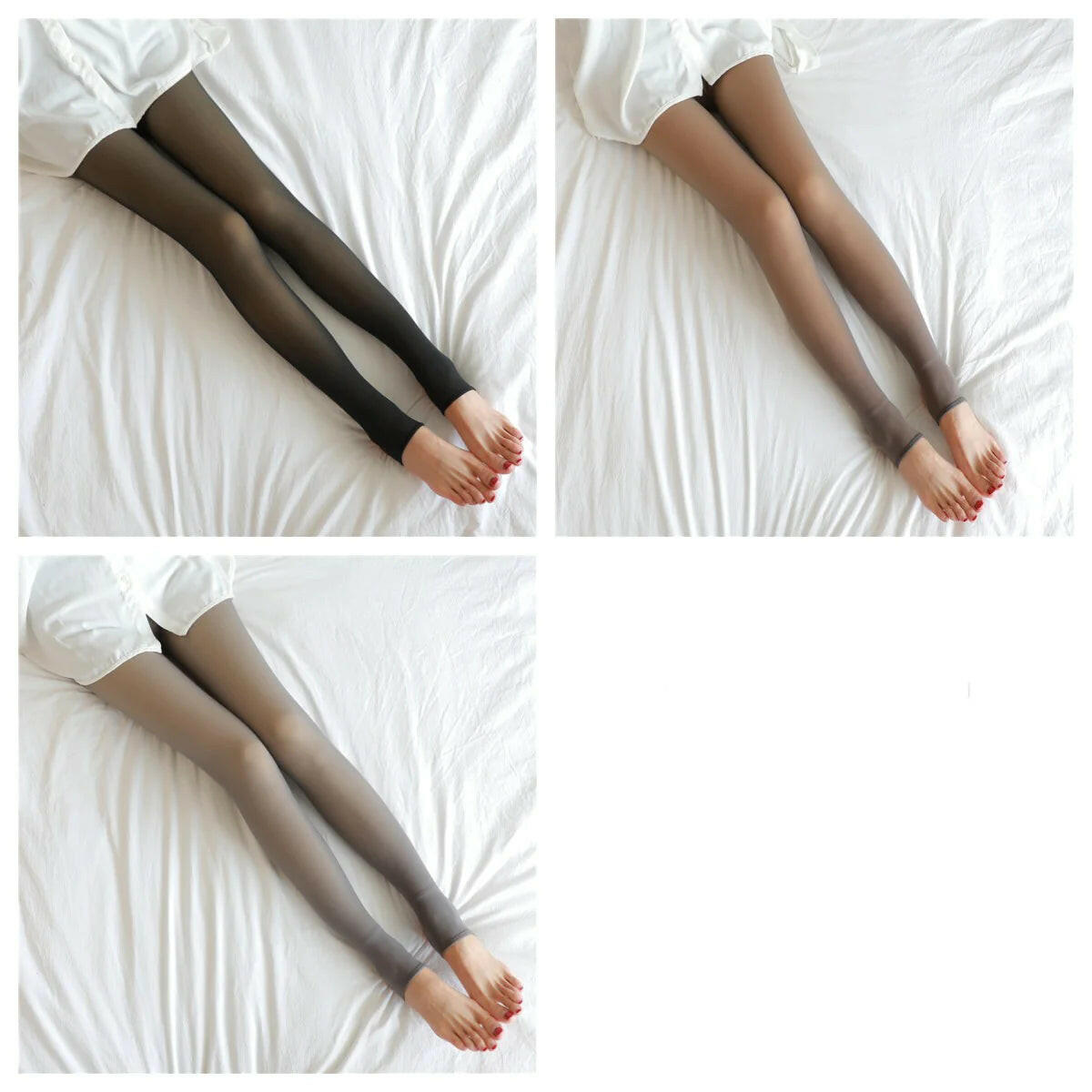 Fake Translucent plus Size Leggings Fleece Lined Tights Fall and Winter Warm Fleece Pantyhose Women Fleece Lined Pantyhose Thermal Winter Tights.