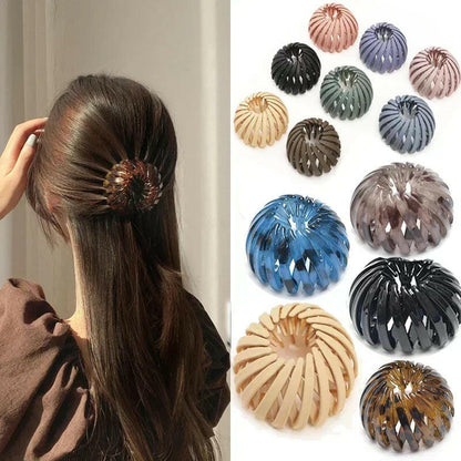 Bird Nest Shaped Ponytail Hair Clip – Magic Lazy Braider Hairpin for Women.